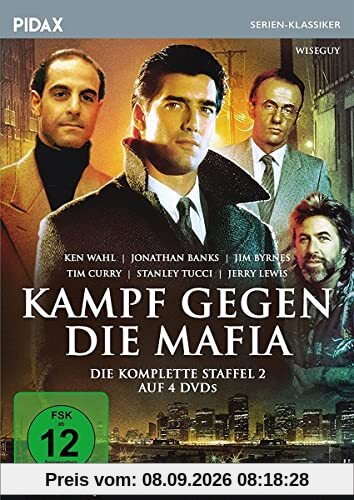 Kampf gegen die Mafia, Staffel 2 (Wiseguy) / Weitere 22 Folgen der preisgekrönten Krimiserie mit Ken Wahl (Pidax Serien-Klassiker) [4 DVDs]