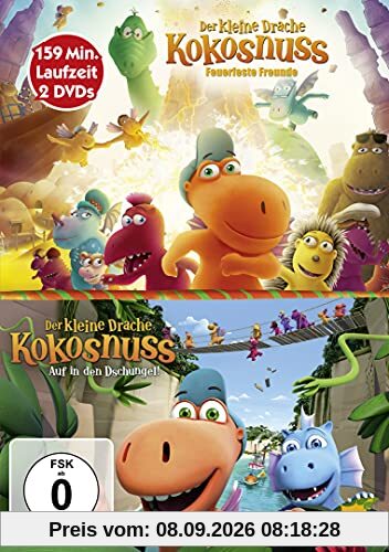 Der kleine Drache Kokosnuss - Feuerfeste Freunde / Auf in den Dschungel! [2 DVDs]