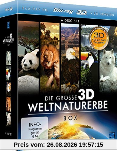 Die große 3D Weltnaturerbe Box (3D Blu-rays im 6 Disc Set)
