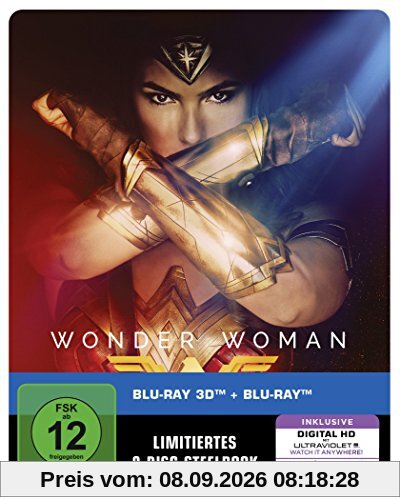 Wonder Woman Steelbook (exklusiv bei Amazon.de) [3D Blu-ray] [Limited Edition]
