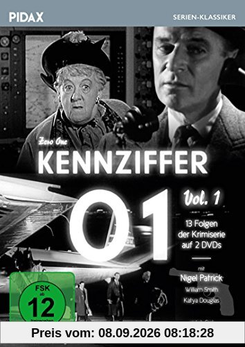 Kennziffer 01 (Zero One) / 13 Folgen der Kriminalserie mit Nigel Patrick und vielen Stars, u.a. MISS MARPLE-Darstellerin Margaret Rutherford (Pidax Serien-Klassiker) [2 DVDs]