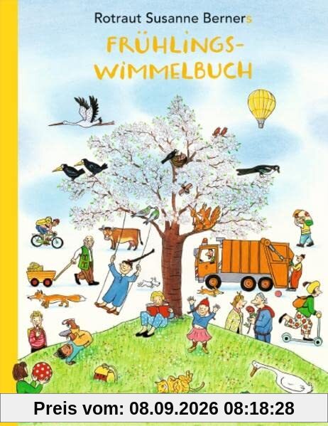 Frühlings-Wimmelbuch - Sonderausgabe: Pappausgabe mit echter Buchdecke