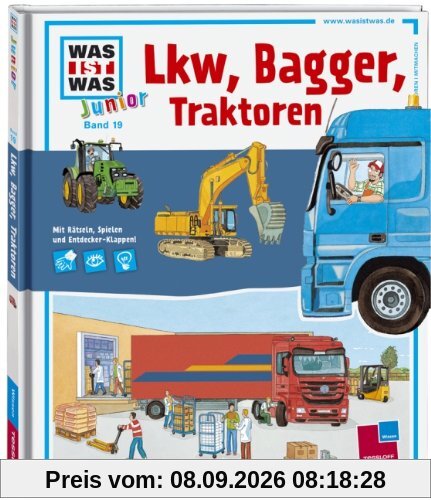 Was ist was junior, Band 24: Lkw, Bagger, Traktoren