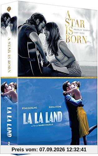Coffret romance musicale 2 films : a star is born ; la la land [FR Import]