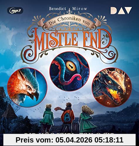Die Chroniken von Mistle End – Die Hörspiel-Trilogie (Teil 1–3): Hörspiele mit Jona Mues, Berno von Cramm u.v.a. (4 mp3-CDs)