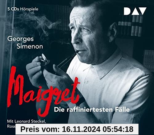 Maigret – Die raffiniertesten Fälle: Hörspiele mit Leonard Steckel, Peter Lühr, Cordula Trantow u.v.a. (5 CDs) (Georges 