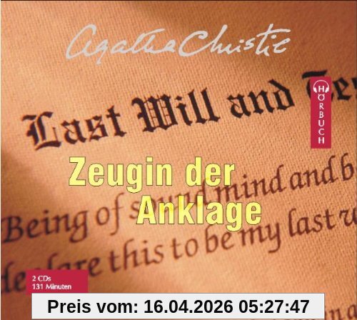 Zeugin der Anklage. 2 CDs