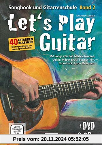 Let's Play Guitar - Band 2 mit 2 CDs und DVD: Songbook und Gitarrenschule