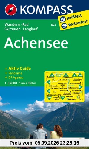 Achensee 1 : 35 000: Wandern, Rad, Skitouren, Langlauf. Panorama, GPS-genau