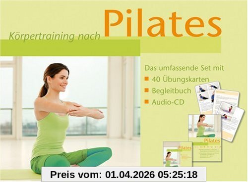 Körpertraining nach Pilates: Das umfassende Set mit 40 Übungskarten, Begleitbuch, Audio-CD