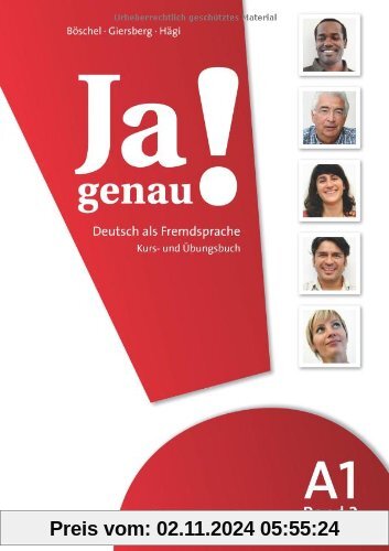 Ja genau!: A1: Band 2 - Kurs- und Übungsbuch mit Lösungen und Audio-CD: Deutsch als Fremdsprache. A1