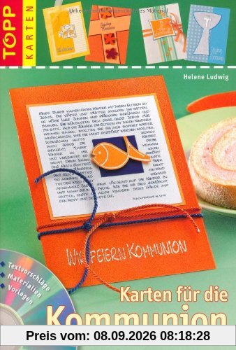 Karten für die Kommunion: Einladungs-, Menü- & Tischkarten