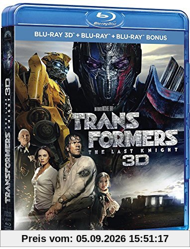 Transformers : The Last Knight 3D Blu-ray+ Blu-ray + Blu-ray bonus