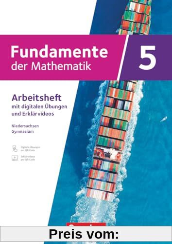 Fundamente der Mathematik - Niedersachsen - ab 2024 - 5. Schuljahr: Arbeitsheft mit Medien und digitalen Übungen - Mit L