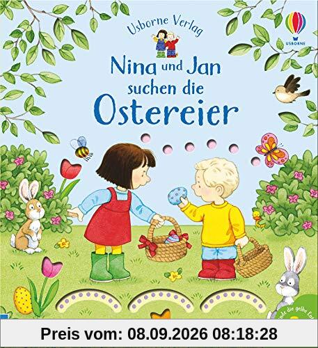 Nina und Jan suchen die Ostereier