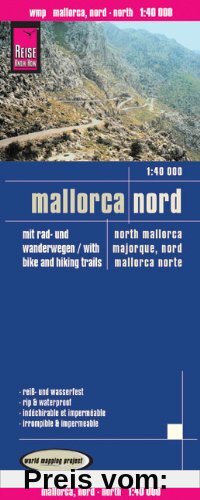 Reise Know-How Rad- und Wanderkarte Mallorca Nord (1:40.000): world mapping project: Mit Rad- und Wanderwegen / with bik