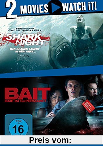 Shark Night - Das Grauen lauert in der Tiefe / Bait - Haie im Supermarkt [2 DVDs]