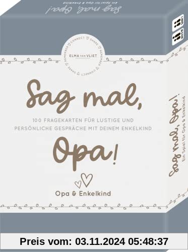 Elma van Vliet Sag mal, Opa!: Ein Spiel für Opa & Enkelkind - Das Fragespiel für tolle & besondere Momente mit deinem En