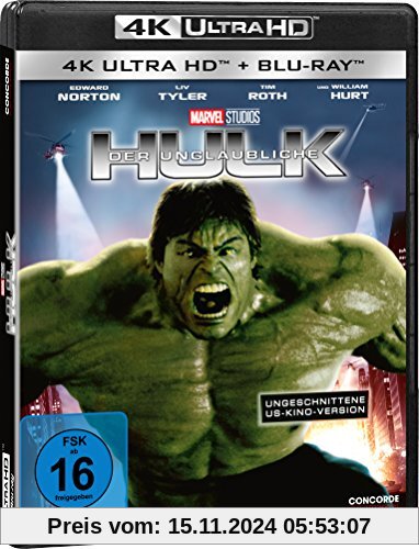 Der unglaubliche Hulk (4K Ultra HD) (+ Blu-ray) (ungeschnittene Kinoversion)