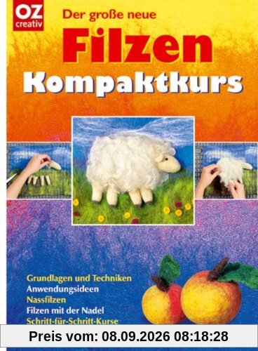 Der große neue Filzen Kompaktkurs: Grundlagen und Techniken, Anwendungsideen, Nassfilzen, Filzen mit der Nadel, Schritt-für-Schritt-Kurse
