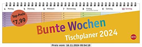 Bunte Wochen Wochenquerplaner 2024