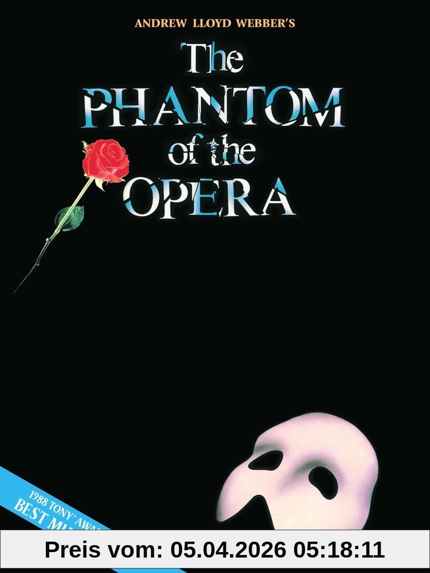 Andrew Lloyd Webber: Phantom of the Opera | Klavier Gesang Gitarre Songbook mit 9 Musical Songs aus The Phantom of the Opera | Piano Vocal Notenbuch ... (Melody in the Piano Part), Souvenier Edition