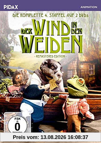 Der Wind in den Weiden, Staffel 4 - Remastered Edition (The Wind in the Willows) / Die komplette 4. Staffel nach dem Buchklassiker von Kenneth Grahame (Pidax Animation) [2 DVDs]
