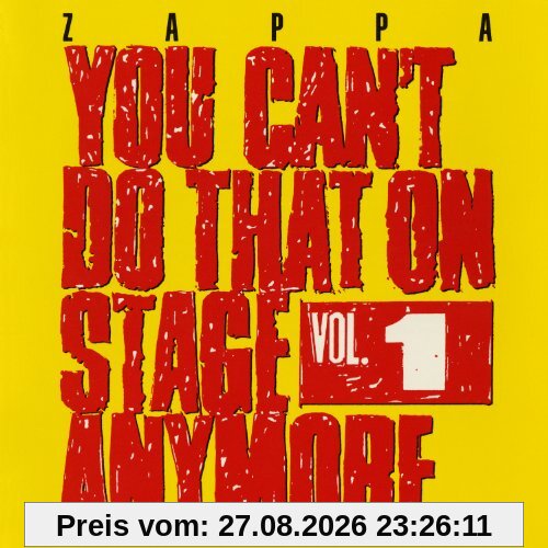 Frank Zappa You Can't Do That On Stage Anymore, Vol.1