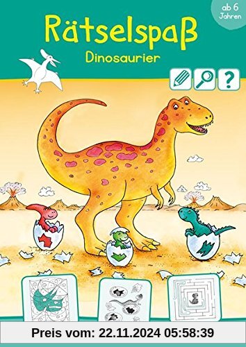 Rätselspaß Dinosaurier ab 6 Jahren