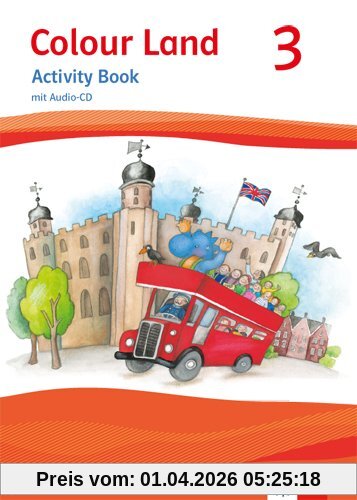 Colour Land ab Klasse 3 - Ausgabe für Bayern / Activity Book mit Audio-CD