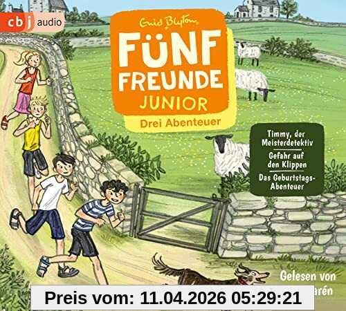 Fünf Freunde JUNIOR - Drei Abenteuer - Timmy, der Meisterdetektiv. Gefahr auf den Klippen. Das Geburtstags-Abenteuer