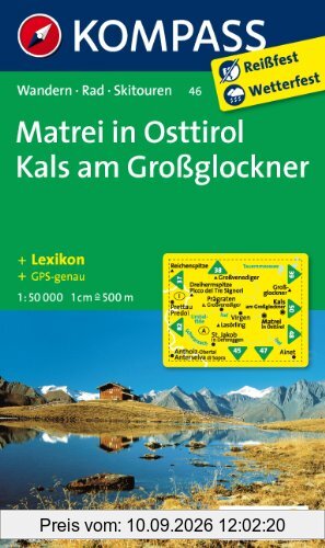 Matrei in Osttirol - Kals am Großglockner 1 : 50 000: Wanderkarte mit Kurzführer, alpinen Skirouten und Radrouten. GPS-genau
