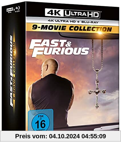 Fast & Furious - 9-Movie Collection (9 4K Ultra HD) (+ 9 Blu-rays 2D)