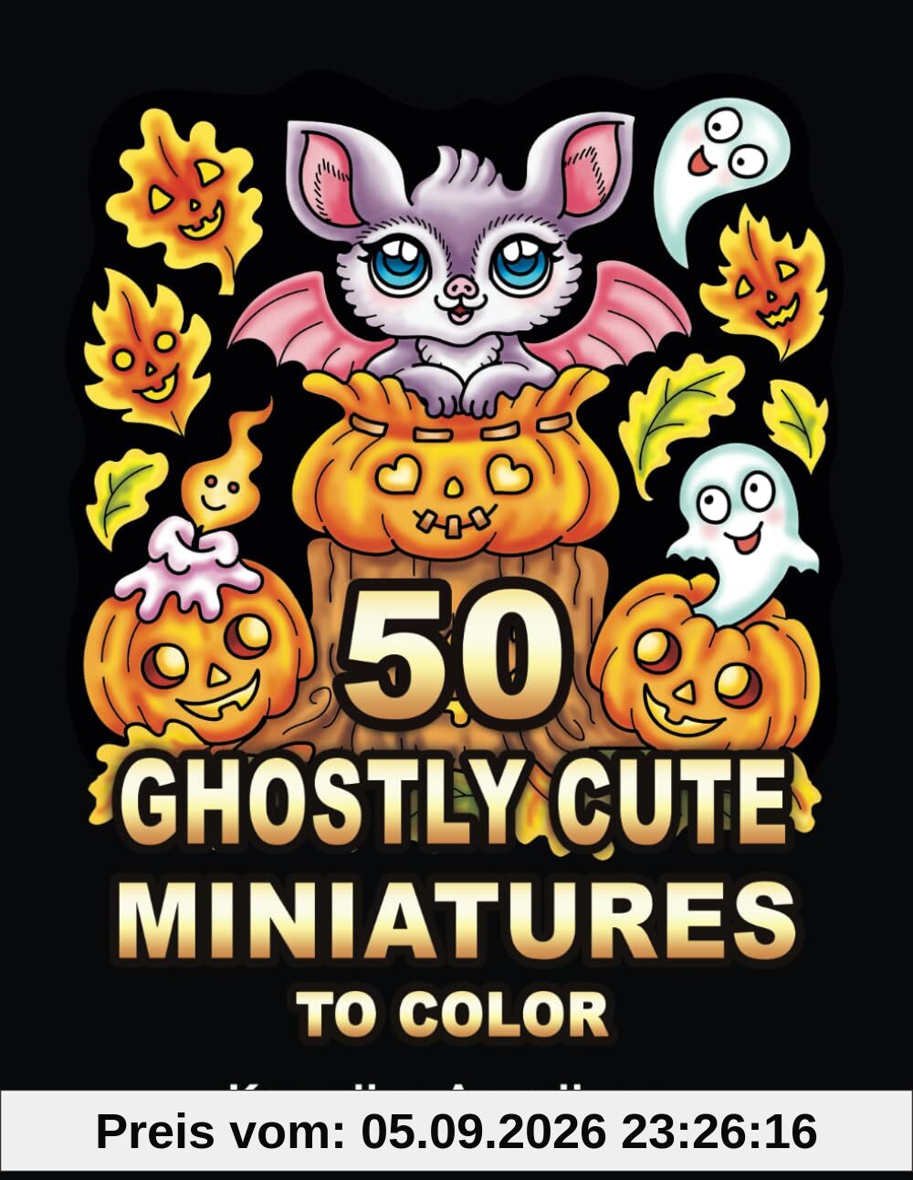 50 Ghostly Cute Miniatures to Color
