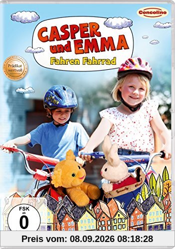 Casper und Emma fahren Fahrrad