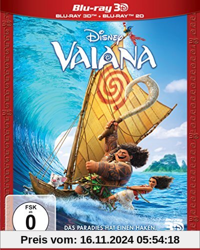 Vaiana 3D+2D [3D Blu-ray]