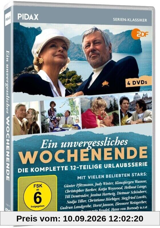 Ein unvergessliches Wochenende / Die komplette 12-teilige Urlaubsserie mit vielen beliebten Stars (Pidax Serien-Klassiker) [4 DVDs]