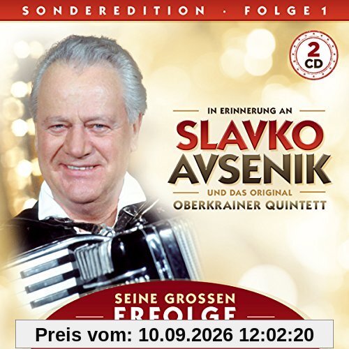 Seine Großen Erfolge; In Erinnerung an Slavko Avsenik; Folge 1; 28 Originalaufnahmen; Trompetenecho; Glocken der Heimat; Slowenischer Bauerntanz; Alpenecho; Sirenen Polka; Feuerwehr Polka; Wiegenlied; Wenn am Sonntagabend die Dorfmusik spielt;
