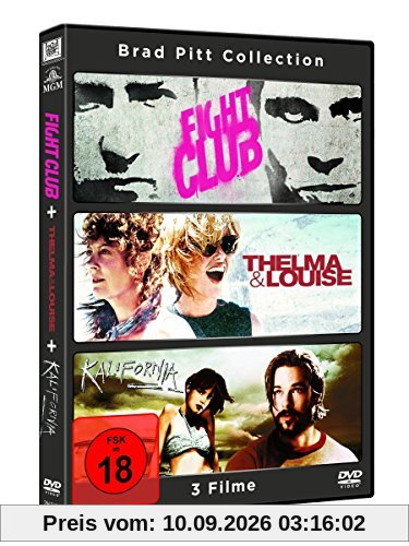 Brad Pitt Collection (inkl. Fight Club, Kalifornia, Thelma & Louise) (3 DVDs)
