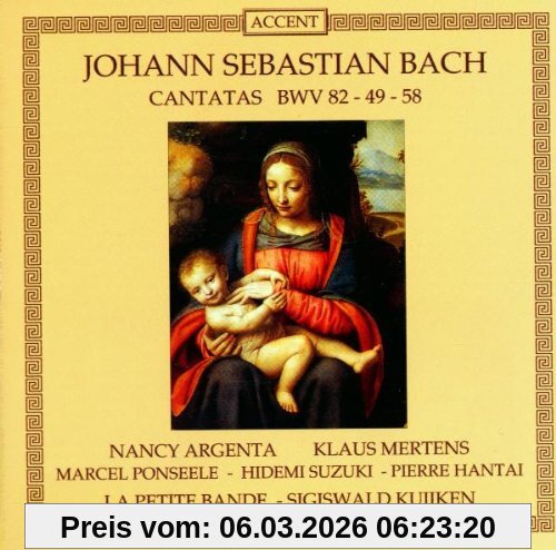 La Petite Bande Bach, Kantaten Bwv 82, 49, 58