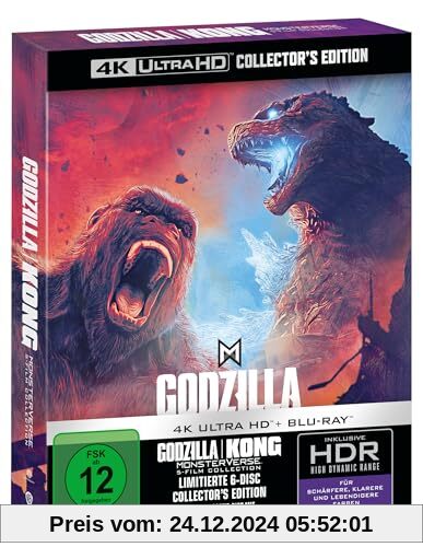 Godzilla Kong Monsterverse limited 5-Film Collection (4K UHD) [Blu-ray]