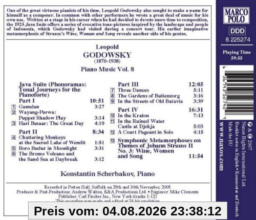 Konstantin Scherbakov Godowsky, Klavierwerke Vol. 8