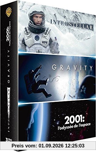 Coffret interstellar ; gravity ; 2001 l'odyssée de l'espace [FR Import]