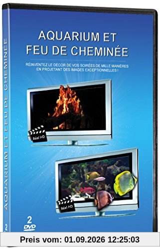 Coffret aquarium et feu de cheminée [FR Import]