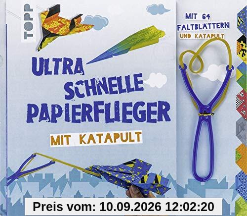 Ultra schnelle Papierflieger mit Katapult: Anleitungen, Faltblätter und Katapult für die schnellsten Papierflieger aller Zeiten