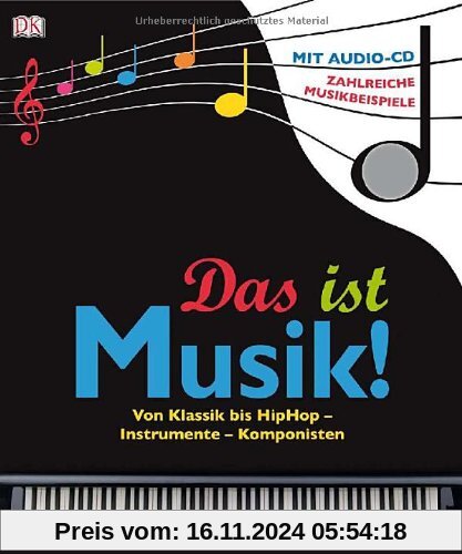 Das ist Musik! Von Klassik bis HipHop - Instrumente - Komponisten, mit Audio CD!