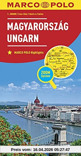 MARCO POLO Länderkarte Ungarn 1:300 000 (MARCO POLO Länderkarten)