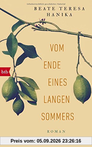 Vom Ende eines langen Sommers: Roman