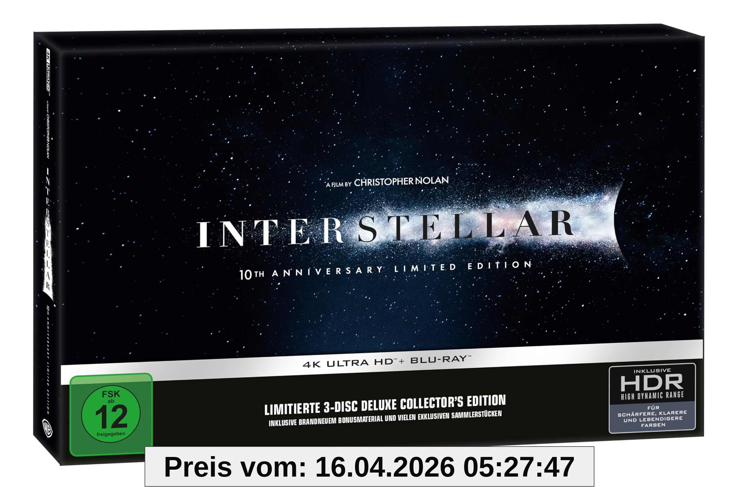 Interstellar - Ultimate Collector's Edition (4K Ultra HD + Blu-ray + Bonus-Blu-ray)