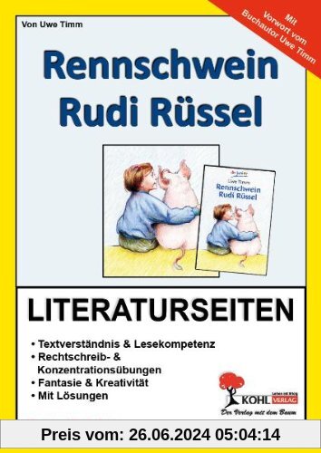Rennschwein Rudi Rüssel / Literaturseiten: Literaturseiten mit Lösungen